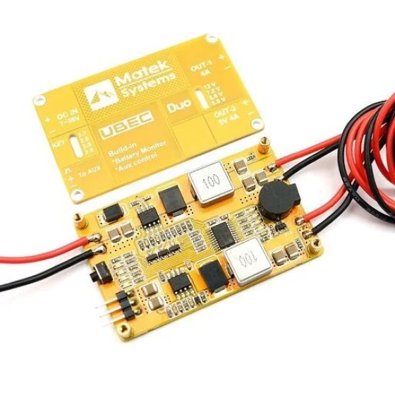 Matek System UBEC 4A/5~12V& 4A/5V for RC Quadcopter RC Airplane RC Multicopter UBEC Power Model APM/Pixhawk DIY